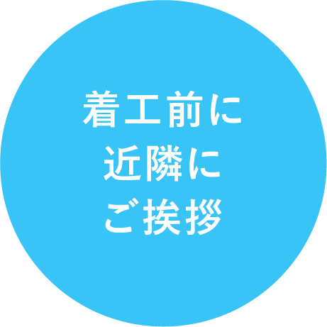 着工前に近隣にご挨拶